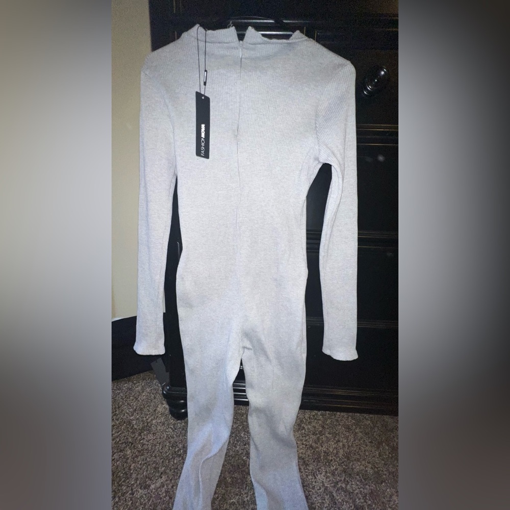 Grey fitted jumpsuit size L